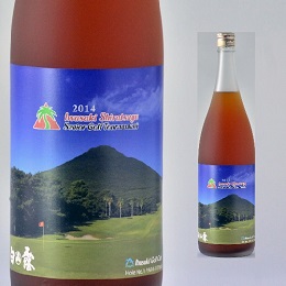 2014年いわさき白露シニアゴルフトーナメント大会記念ボトル　ヒアルロン酸入り特製うめ酒1800ml
